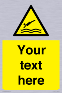 Custom Warning diving area